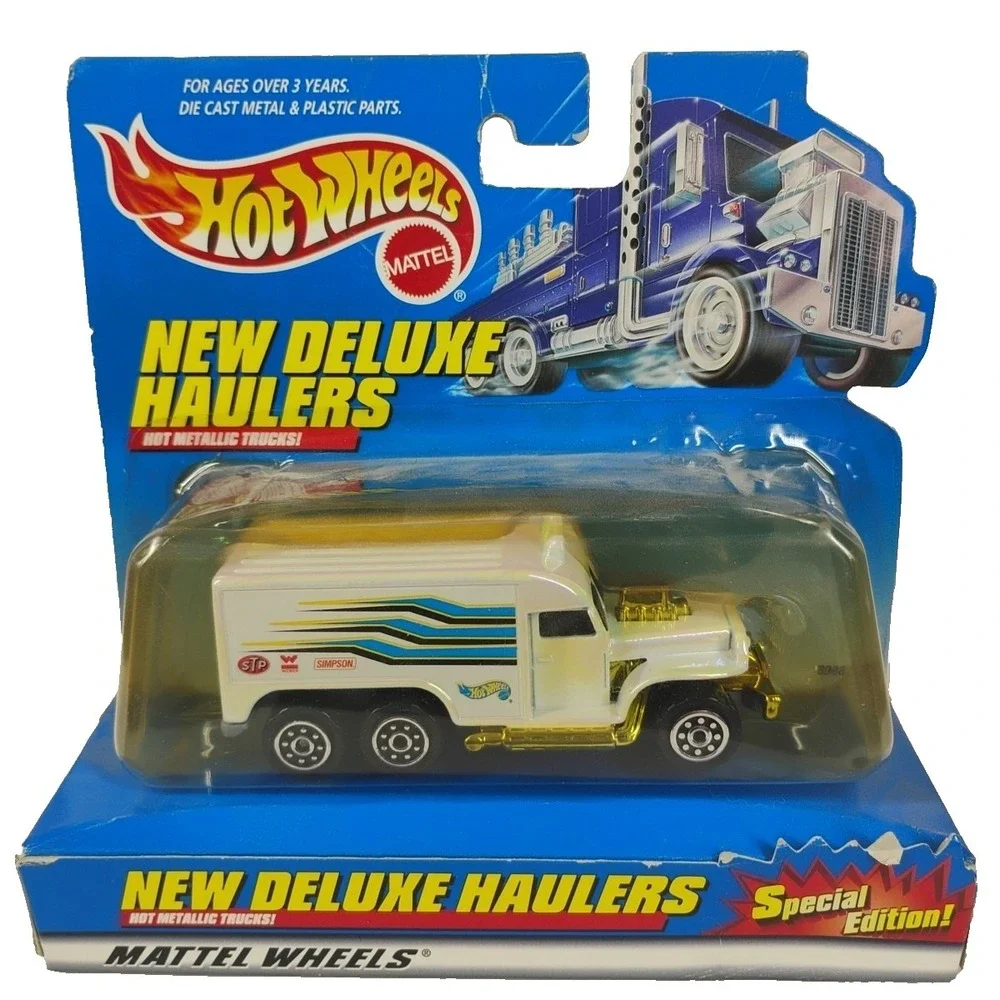 Hot Wheels New Deluxe Haulers Special Edition White Diecast New Vintage